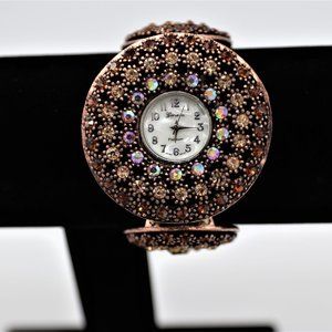 Jeweled Genova Stretch Band Watch